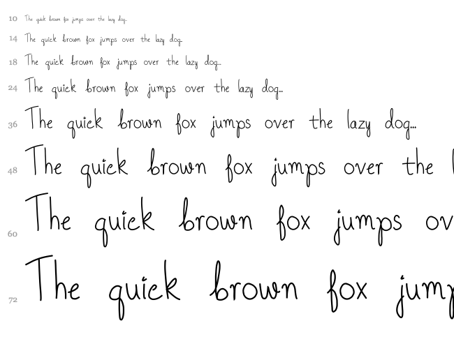 Once Upon A Dream font waterfall
